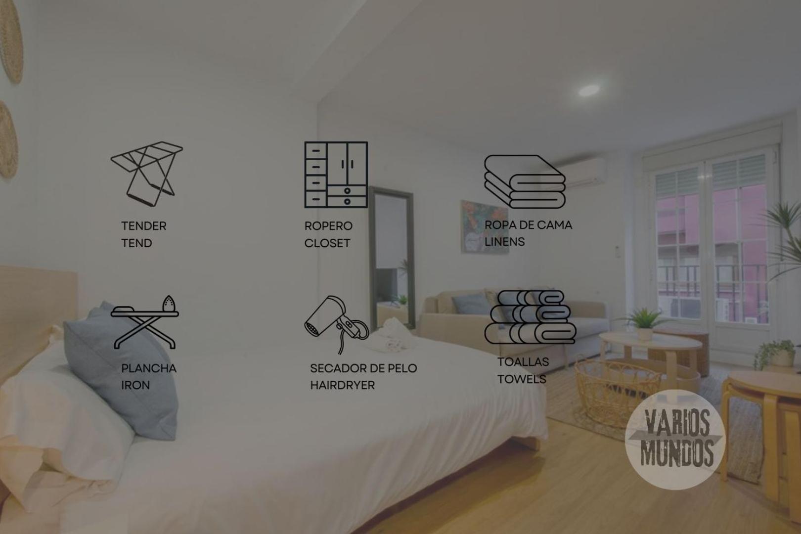 Calle Regueros Loft Para 3Pax En Pleno Chueca Madrid Eksteriør billede